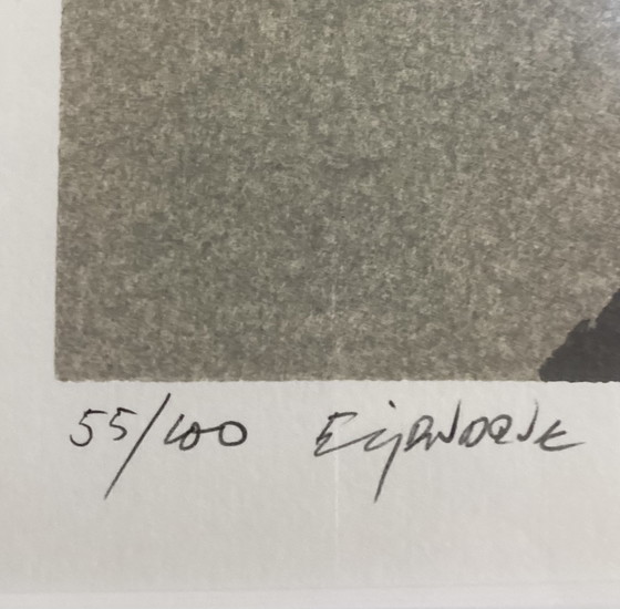 Image 1 of Zeefdruk van Fon Klement uit 1989 kunstwerk gesigneerd 