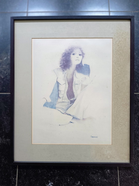 Image 1 of Estampe vintage Christine Rosamond