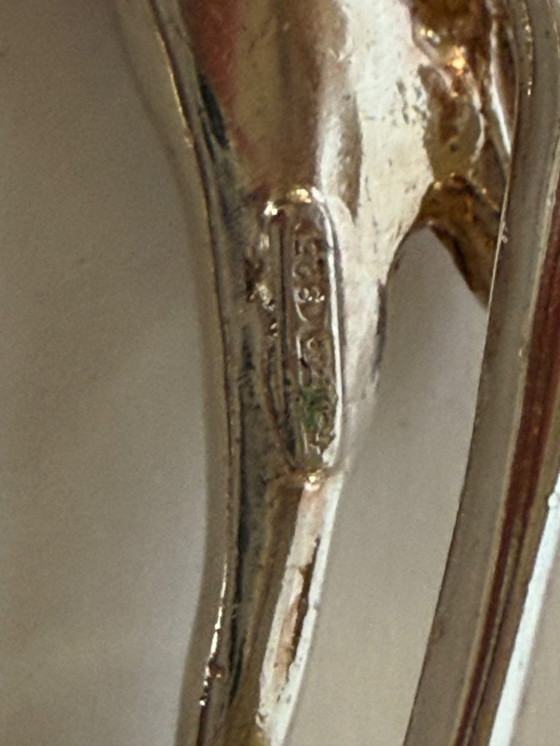 Image 1 of Giraffa in argento sterling smaltata Saturno