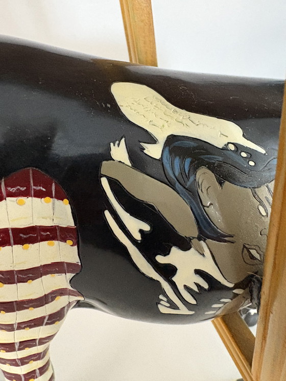 Image 1 of Mooseum Lover, di Jody Silver Schwarz, Cow parade 2004.