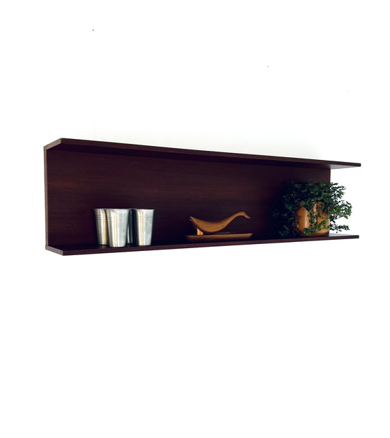 Image 1 of Etagère murale vintage en teck, 1960