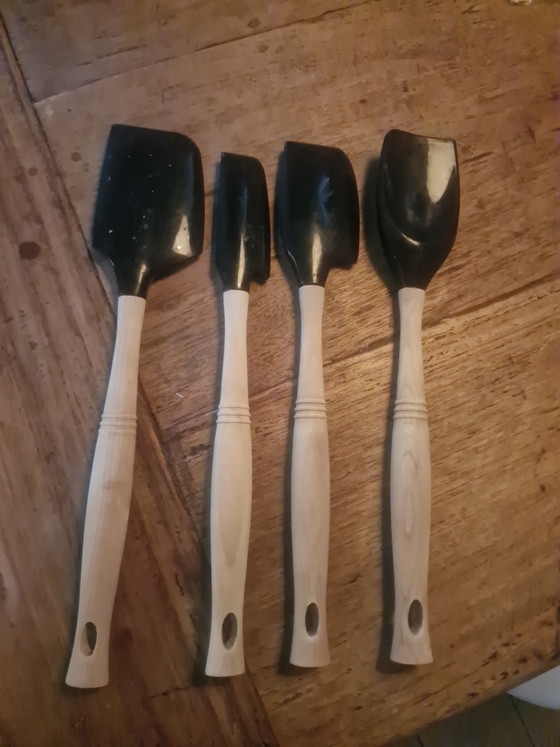 Le Creuset, Juego de raspador y espátula – Accesorios de cocina, Rubber, Wood (photo 4 of 6)