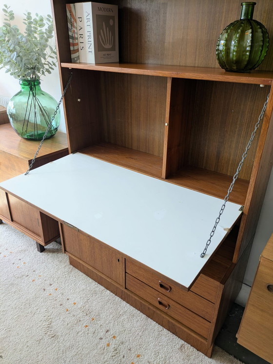 Image 1 of Vintage midcentury wandkast, wandmeubel 