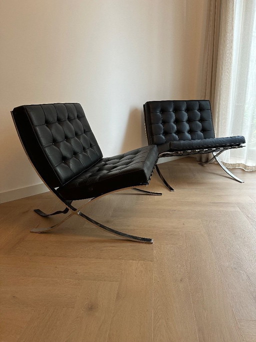 2 sedie vintage Barcellona MR90 1960/1970