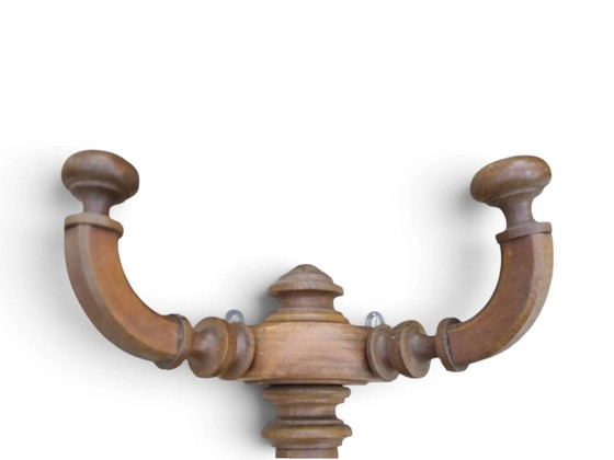 Hölzerne Wandgarderobe aus den 1950er Jahren – Kleiderständer, Wood (photo 5 of 6)