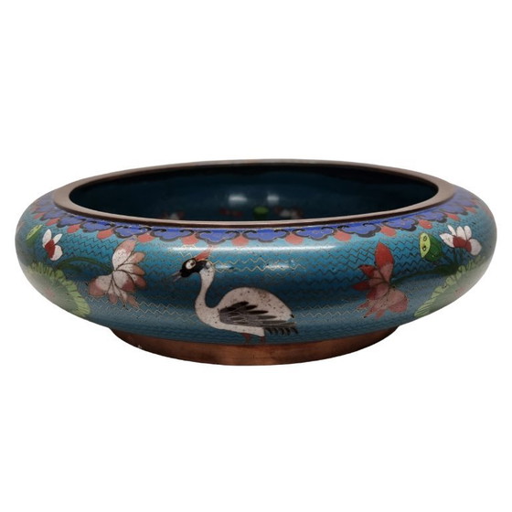 Image 1 of Ciotola cloisonné unica dei primi del XX secolo