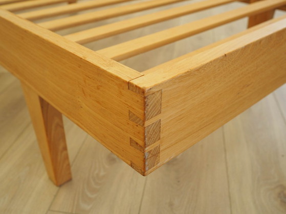 Image 1 of Essenhouten bed, Deens design, jaren 70, gemaakt in Denemarken.