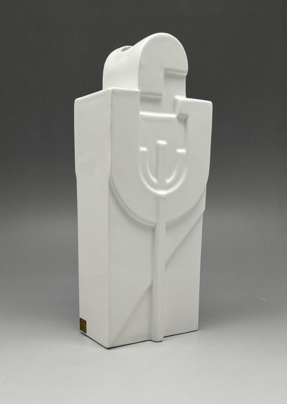 Image 1 of Postmodern GEO-ART vase “Aquarius” (Aquarius) – Attrib. Adolf Stepan – 1980s