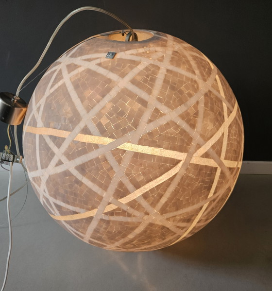 2 Exclusieve Kayak Mozaïek Hanglampen XL Ø 60 – Stone (photo 10 of 15)