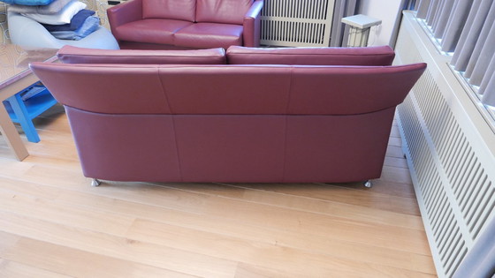 Image 1 of Divano Leolux rosso da 2,5 posti