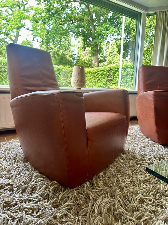 Image 1 of Label, 2 fauteuils Longa, Gerard vd Berg