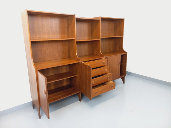 Image 1 of Scandinavian vintage 3-piece teak bookcase from the 60s