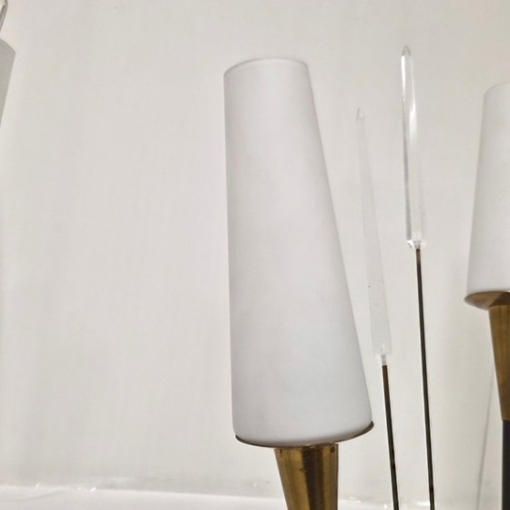 Image 1 of PAIRE DE LAMPADAIRES VINTAGE 1950 MAISON LUNEL ATTRIBUES A RENE MATHIEU 50S