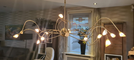 Lámpara colgante con iluminación halógena, Lámparas colgantes, Vidrio, rvs, Plateado (foto 6 de 6)
