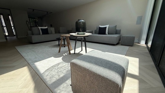 Image 1 of Eyye Cella corner sofa in Amaro fabric (grey) Coin 2.95m x 4.15m
