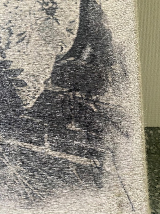 Image 1 of Print on cowhide Urban Girl - Geert Kollau