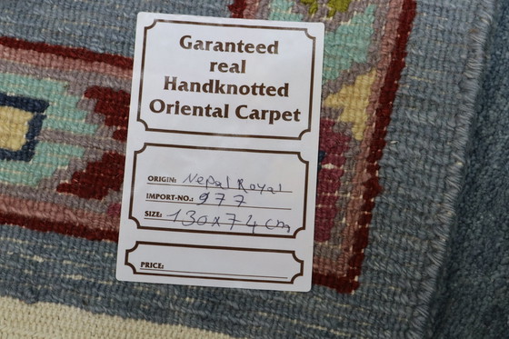 Image 1 of Modern Designer Nepal Teppich 130 x 74 cm