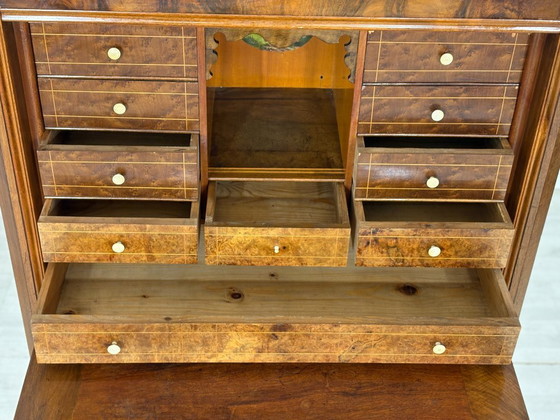 Image 1 of Biedermeier Sekretär / Antiker Schreibschrank / Schrank – um 1880