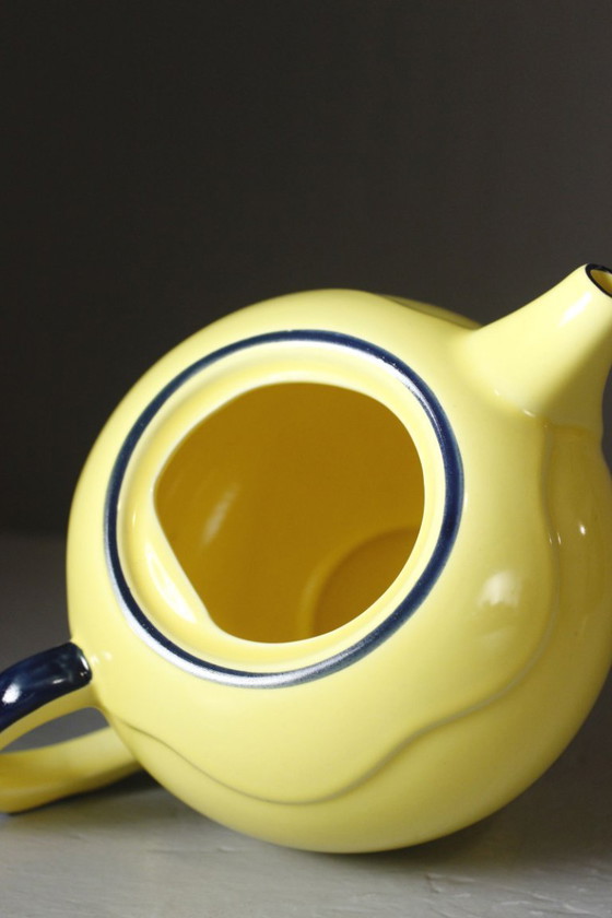Image 1 of KG Lunéville - Multicolored modernist design teapot, France, 20th century