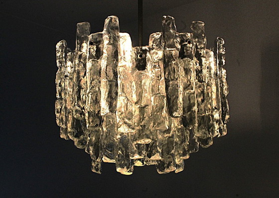 Image 1 of Kalmar chandelier with XL ice glass parts