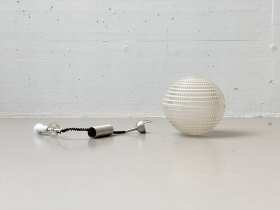 Image 1 of Rara lampada a sospensione con decorazioni a rilievo a bolle, anni '70.