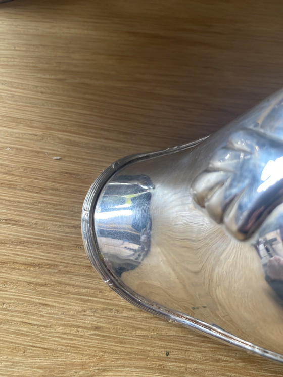 Image 1 of Salsera plateada Art Nouveau de los años 90