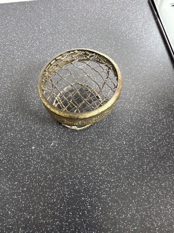 Image 1 of Antique crystal rose vase