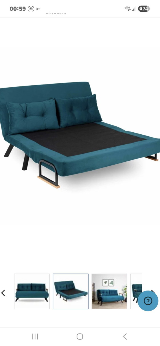 Image 1 of 2-seater sofa bed