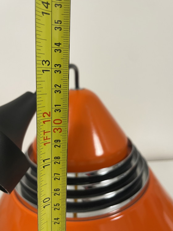 Image 1 of Abat-jour vintage Staff Leuchten laqué orange, modèle 5535/36 - conçu par Alfred Kalthoff