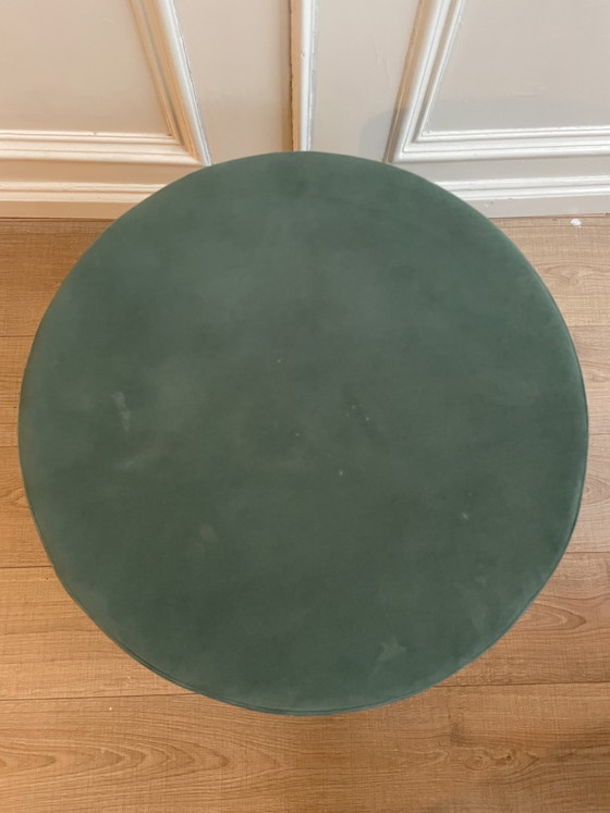 Image 1 of Westwing pouf green velvet