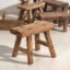 Antique Small Stool in Natural Wood Colour (c.1900) – Rustic (photo 9 of 9)
