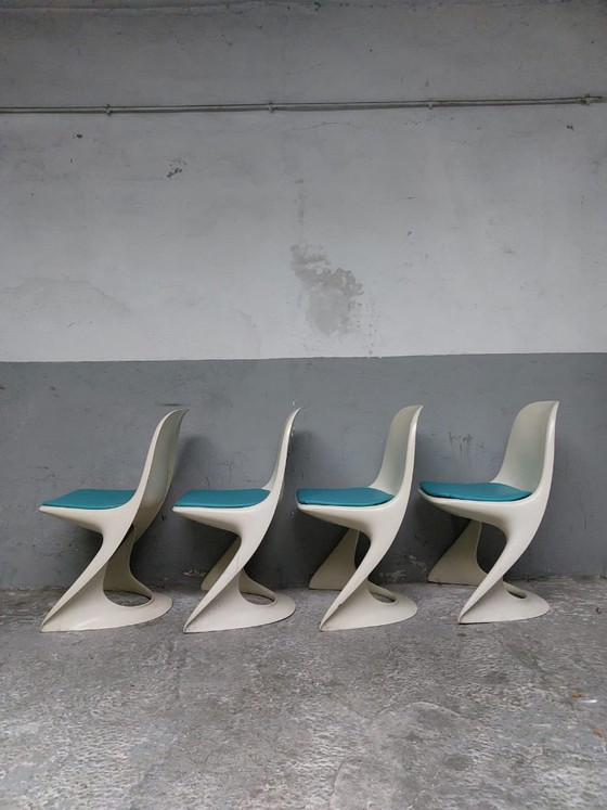 4 chaises Casalino vintage de style Space Age, conçues par Alexander Begge pour Casala. (photo 21 of 33)