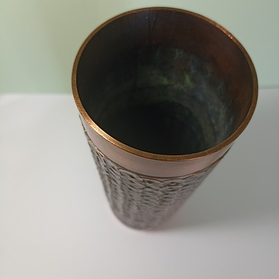 Vintage Brutalistische Bronzen Vaas – Carl Auböck (Wenen) – Carl Aubock, Vazen (photo 5 of 9)