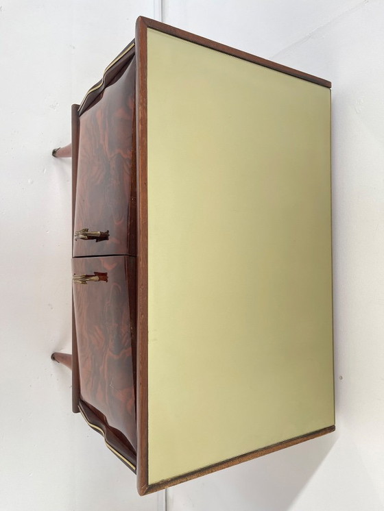 Image 1 of 1950s Italian Mid-Century pair of side cabinets - night stands