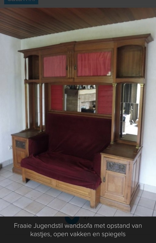 Posti a sedere in stile liberty / divano / armadio / angolo accogliente