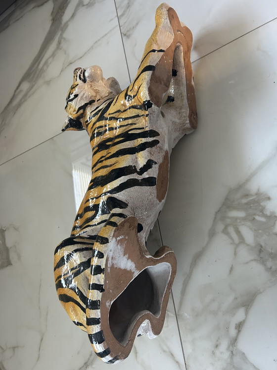 Image 1 of Vintage Italiaans tijgerbeeld – jaren ’70