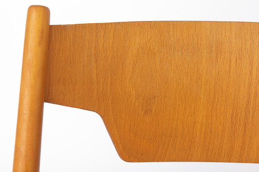 Silla plegable Hiller vintage | Silla alemana de madera de haya | Diseño de mediados de siglo que ahorra (photo 2 of 12)