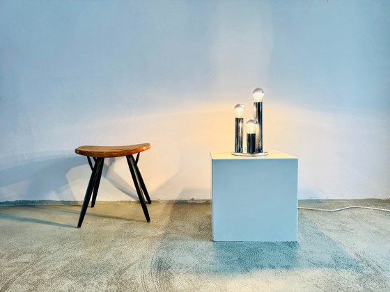 Lampe de table tubulaire chromée modèle V3300/03 par Hustadt Leuchten, Allemagne, années 1970 – polished steel (photo 6 of 6)