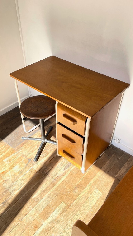Image 1 of Children's Desk in the style of Jacques Hitier Vintage