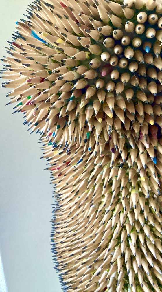 Image 1 of Beautiful doll covered with 6,000 pieces of pencil