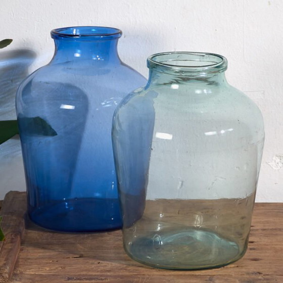 Vasi antichi blu (c.1920). Set di 2 pezzi #30 – Glass (photo 5 of 10)
