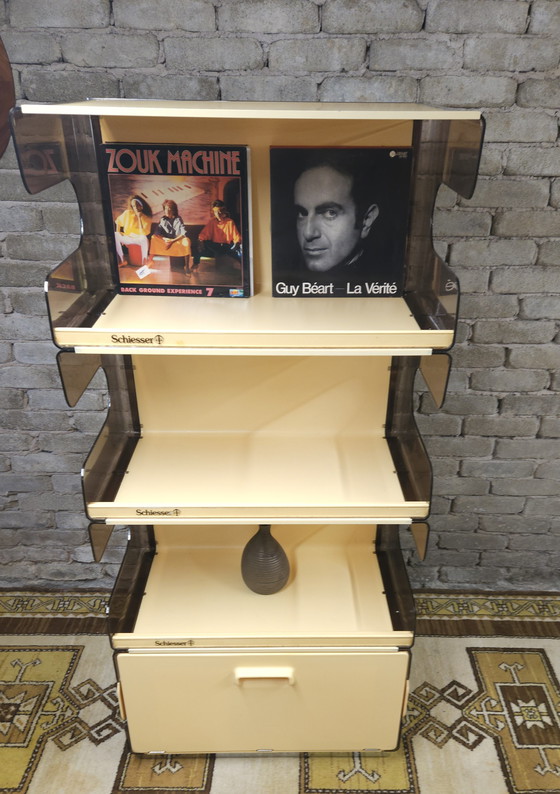 Image 1 of Smoked plexiglas bookshelf 1970