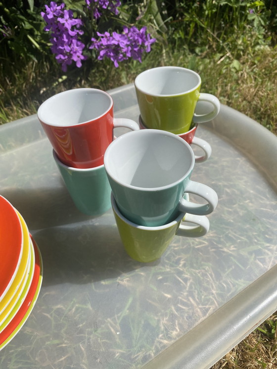 Image 1 of Lot de 6 Tasses et Soucoupes Espresso Genevieve Lethu