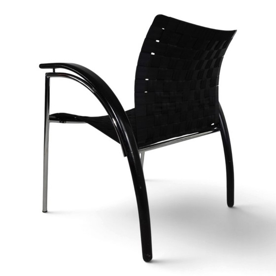 Poltrona lounge Thonet di Peter Maly, 1980 – Poltrone, Cromo, Legno, Vintage (photo 3 of 16)