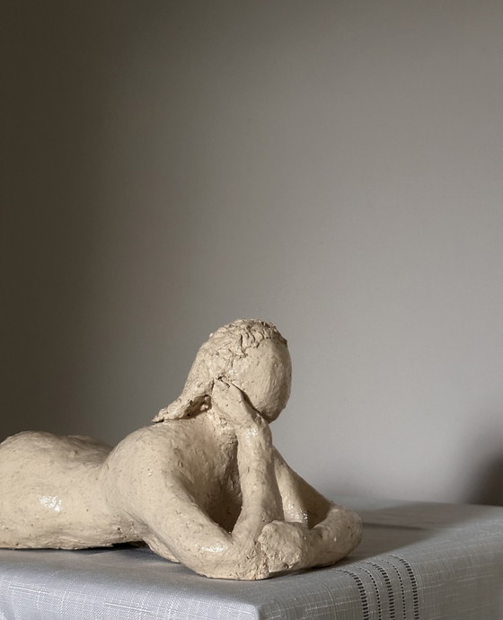 Handgefertigte Skulptur Büste Statue Frau – Bildhauerei, Ceramic (photo 4 of 8)