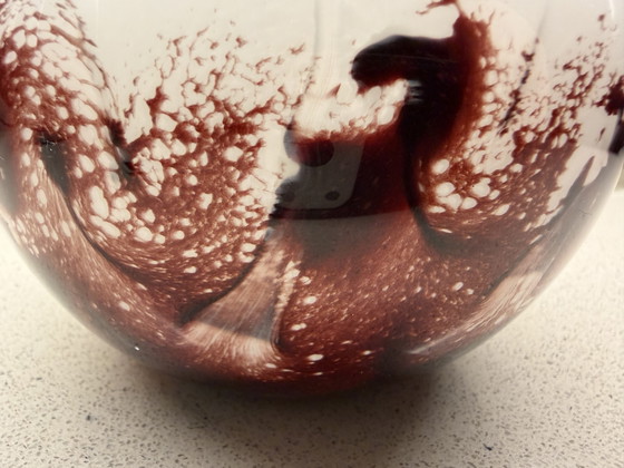 Pascal Guernic – Pique-Fleurs / Vase Boule Firmato – Monpazier – Con Certificato Originale (photo 3 of 12)