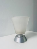 Vintage IKEA T9715 wall lamp ribbed glass aluminium