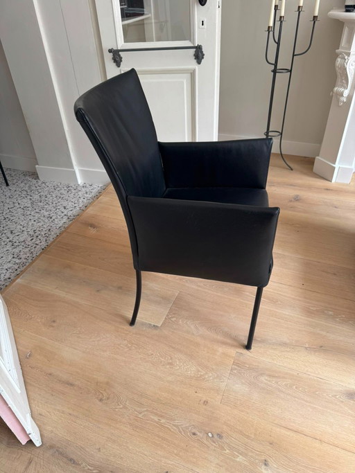 Bert Plantagie – eetkamerstoelen, Leather, Metal (photo 2 of 5)