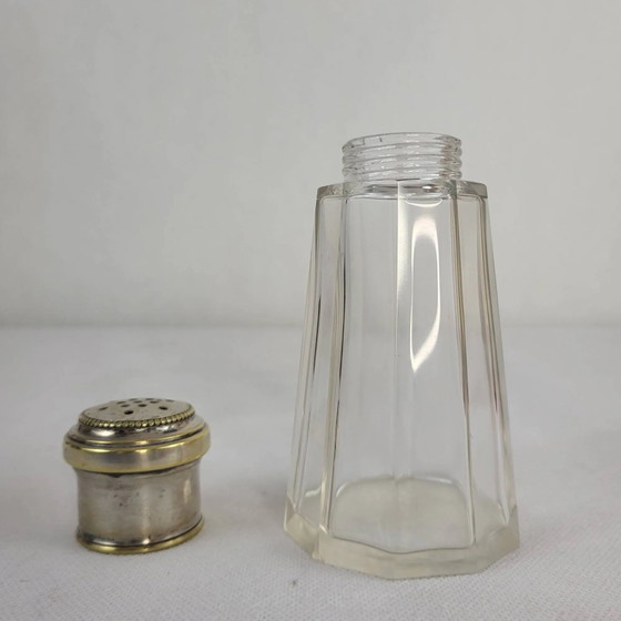 Crystal & silver metal shaker – Table accessories (photo 6 of 8)