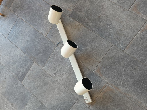Lampe de plafond/applique murale vintage iGuzzini à 3 spots – Italie, années 1980 – spotjes, Metal